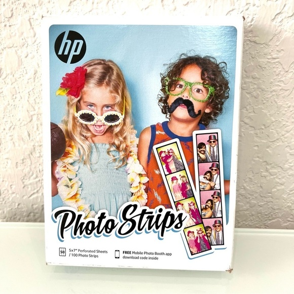 HP Photo Strips mobile phone Photo Booth paper for inkjet printer, 200 strips - Picture 3 of 6